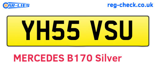YH55VSU are the vehicle registration plates.