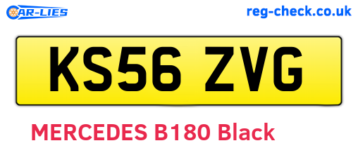 KS56ZVG are the vehicle registration plates.
