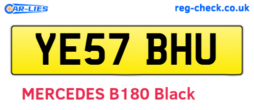 YE57BHU are the vehicle registration plates.