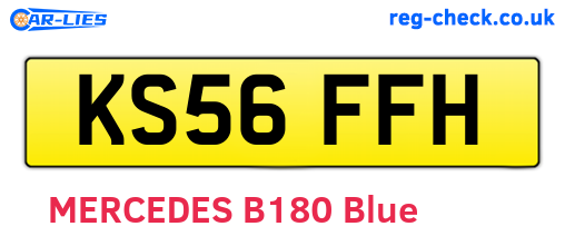 KS56FFH are the vehicle registration plates.