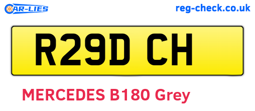 R29DCH are the vehicle registration plates.