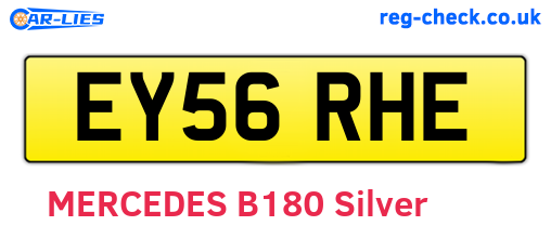 EY56RHE are the vehicle registration plates.