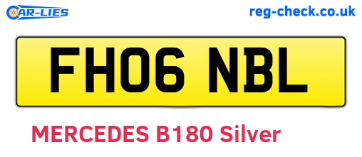 FH06NBL are the vehicle registration plates.