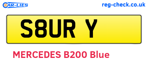 S8URY are the vehicle registration plates.