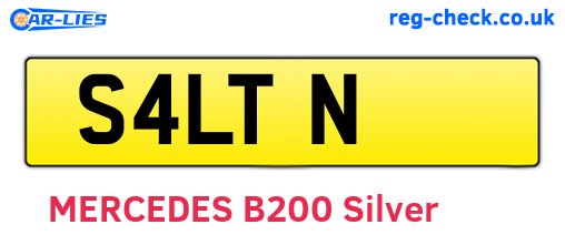 S4LTN are the vehicle registration plates.