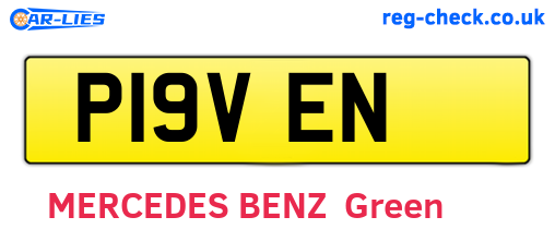 P19VEN are the vehicle registration plates.