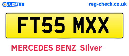 FT55MXX are the vehicle registration plates.