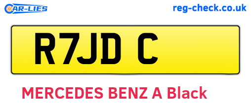 R7JDC are the vehicle registration plates.