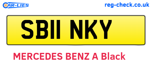 SB11NKY are the vehicle registration plates.