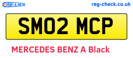 SM02MCP are the vehicle registration plates.