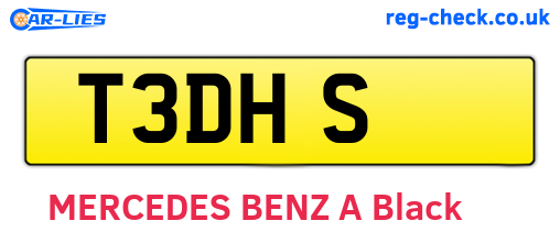 T3DHS are the vehicle registration plates.