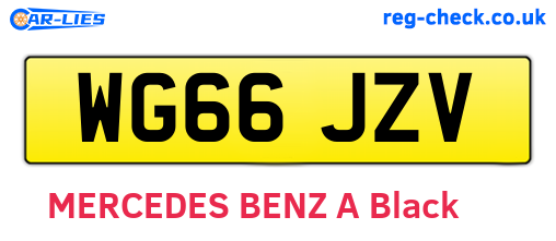 WG66JZV are the vehicle registration plates.