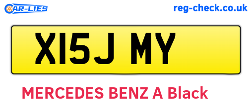 X15JMY are the vehicle registration plates.