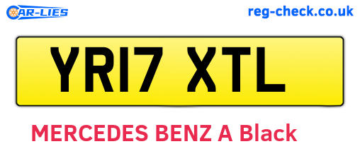 YR17XTL are the vehicle registration plates.