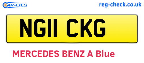 NG11CKG are the vehicle registration plates.