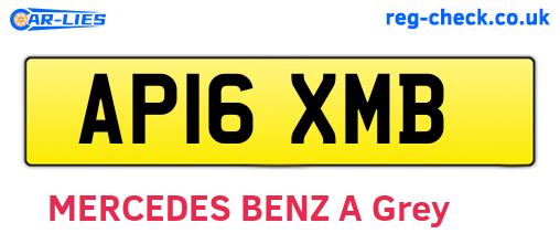 AP16XMB are the vehicle registration plates.