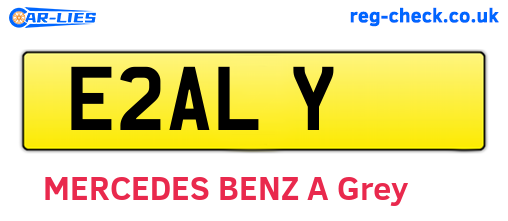 E2ALY are the vehicle registration plates.