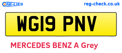 WG19PNV are the vehicle registration plates.