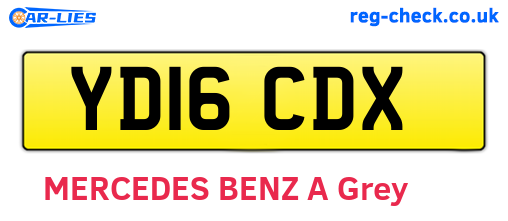 YD16CDX are the vehicle registration plates.