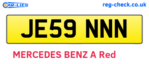 JE59NNN are the vehicle registration plates.