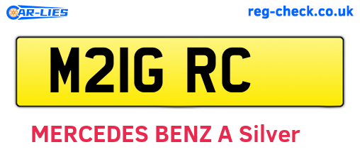 M21GRC are the vehicle registration plates.