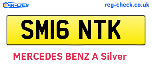 SM16NTK are the vehicle registration plates.