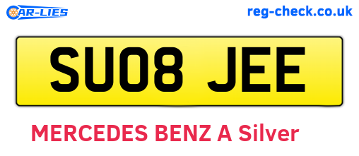 SU08JEE are the vehicle registration plates.