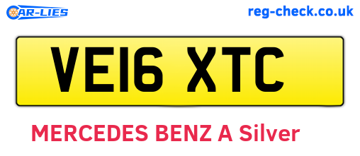 VE16XTC are the vehicle registration plates.