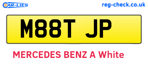 M88TJP are the vehicle registration plates.
