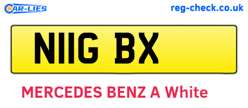 N11GBX are the vehicle registration plates.