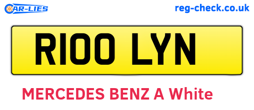 R100LYN are the vehicle registration plates.