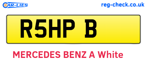 R5HPB are the vehicle registration plates.