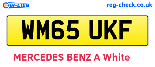 WM65UKF are the vehicle registration plates.