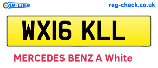 WX16KLL are the vehicle registration plates.