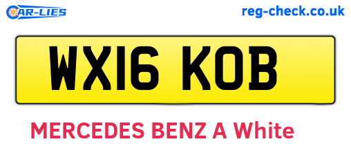 WX16KOB are the vehicle registration plates.
