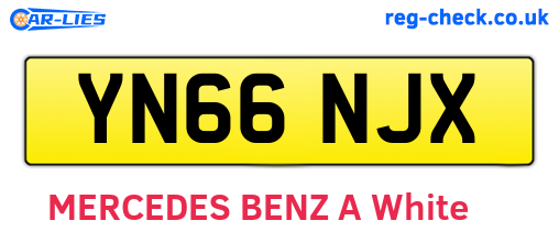 YN66NJX are the vehicle registration plates.