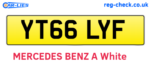 YT66LYF are the vehicle registration plates.