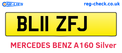 BL11ZFJ are the vehicle registration plates.