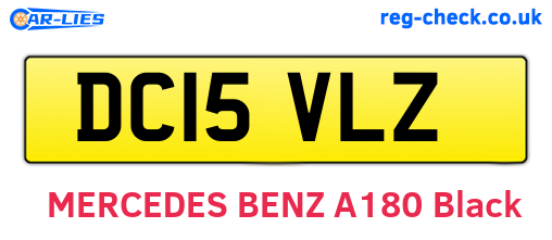 DC15VLZ are the vehicle registration plates.