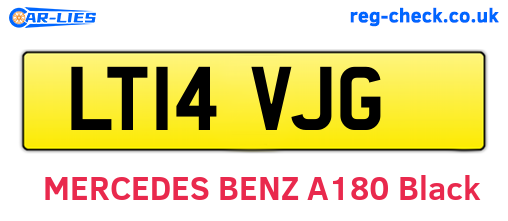 LT14VJG are the vehicle registration plates.