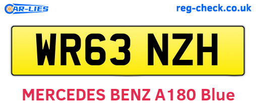WR63NZH are the vehicle registration plates.