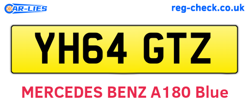 YH64GTZ are the vehicle registration plates.