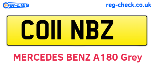 CO11NBZ are the vehicle registration plates.