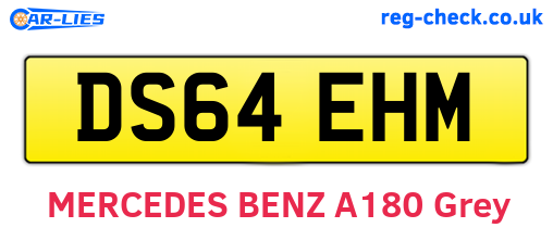 DS64EHM are the vehicle registration plates.