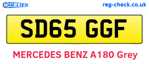 SD65GGF are the vehicle registration plates.