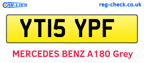 YT15YPF are the vehicle registration plates.