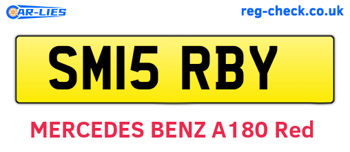 SM15RBY are the vehicle registration plates.