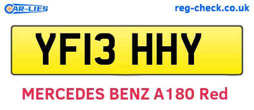 YF13HHY are the vehicle registration plates.