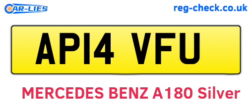 AP14VFU are the vehicle registration plates.