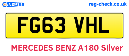 FG63VHL are the vehicle registration plates.